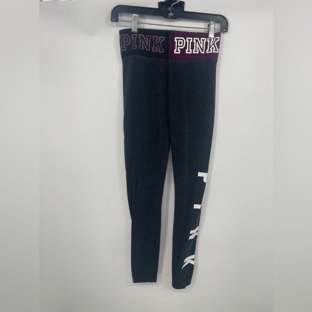 Pink Victoria secret woman's XS gray yoga‎ pants